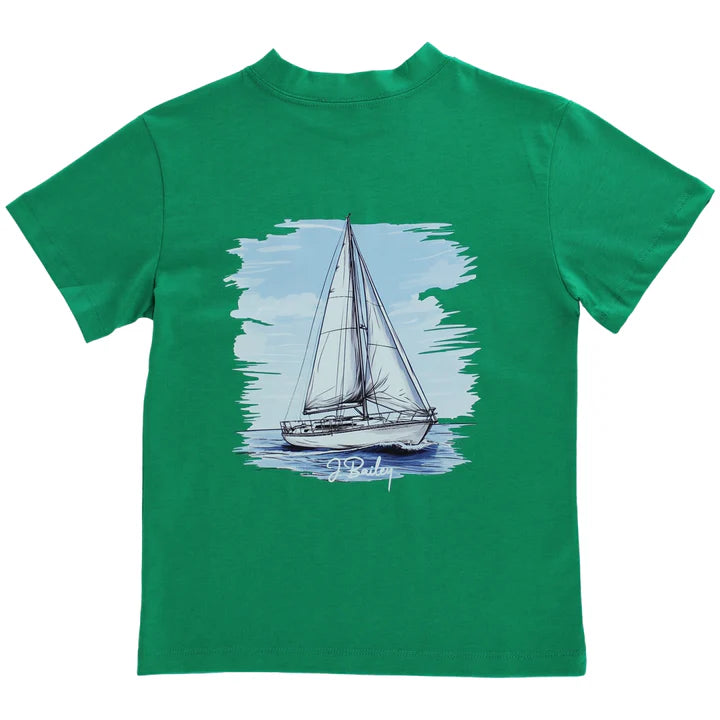 Sailboat Kelly green