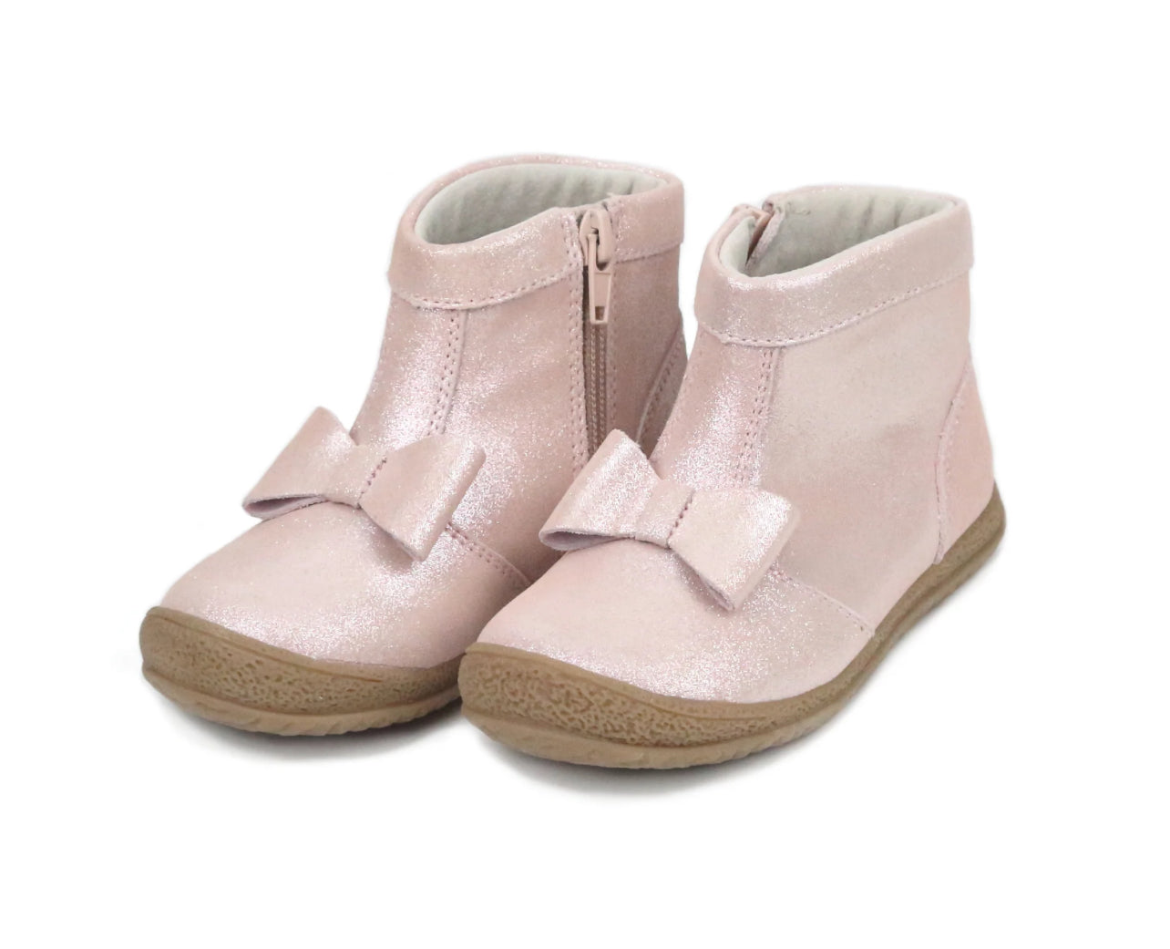 Pink shimmer boots