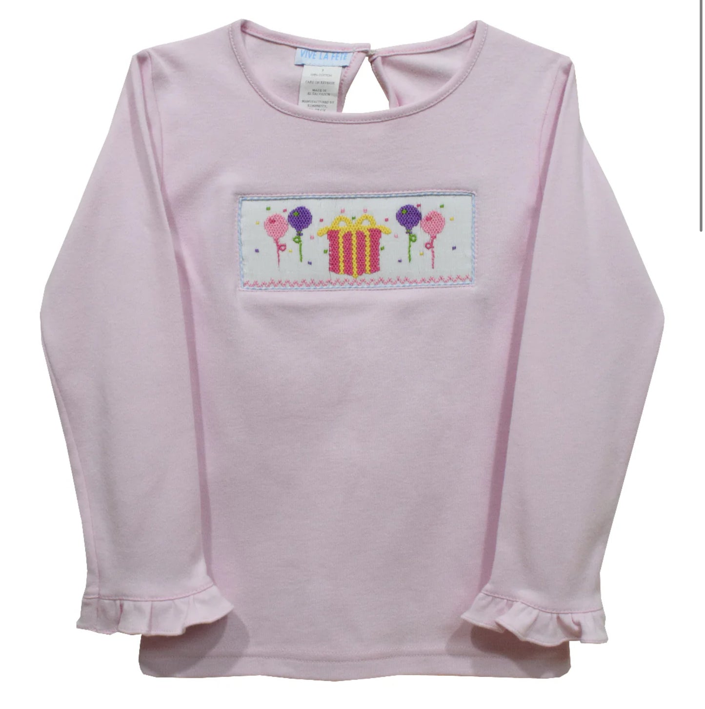 Birthday smocked girls