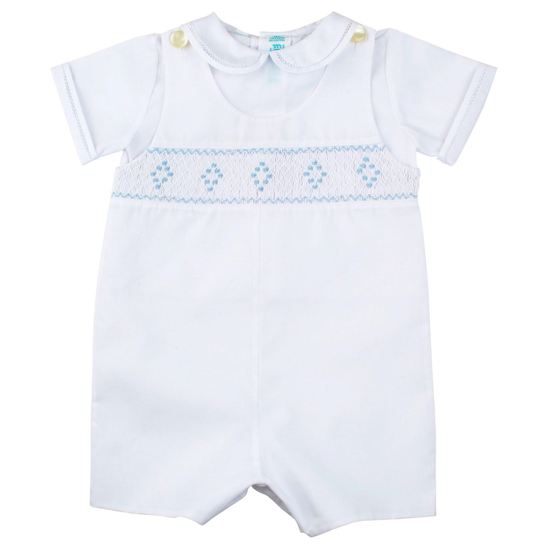 Smocked Diamond Shortall