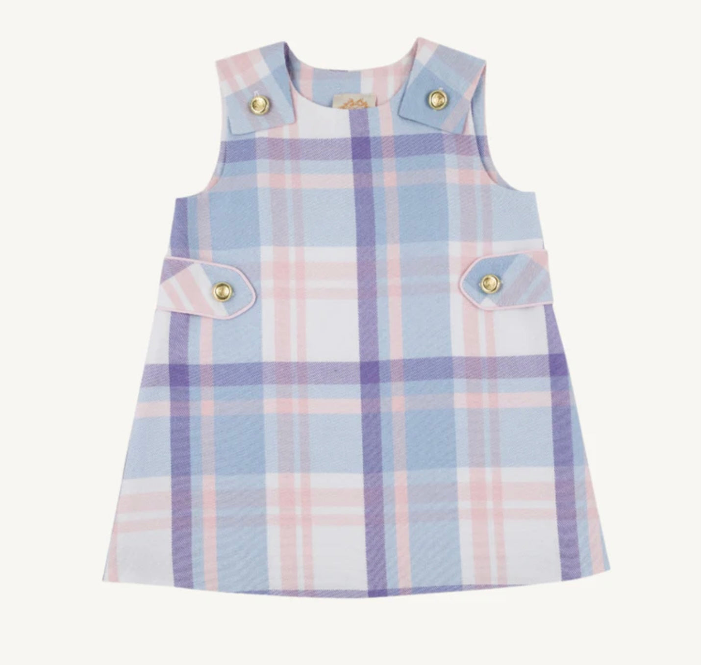 Peach blossom plaid Janie jumper