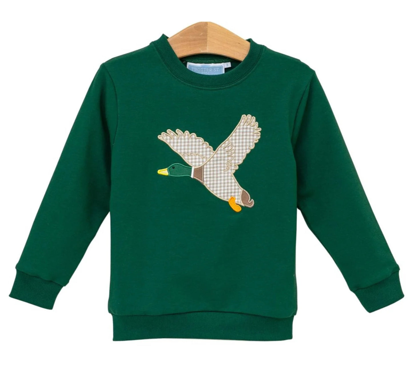 French terry pullover mallard