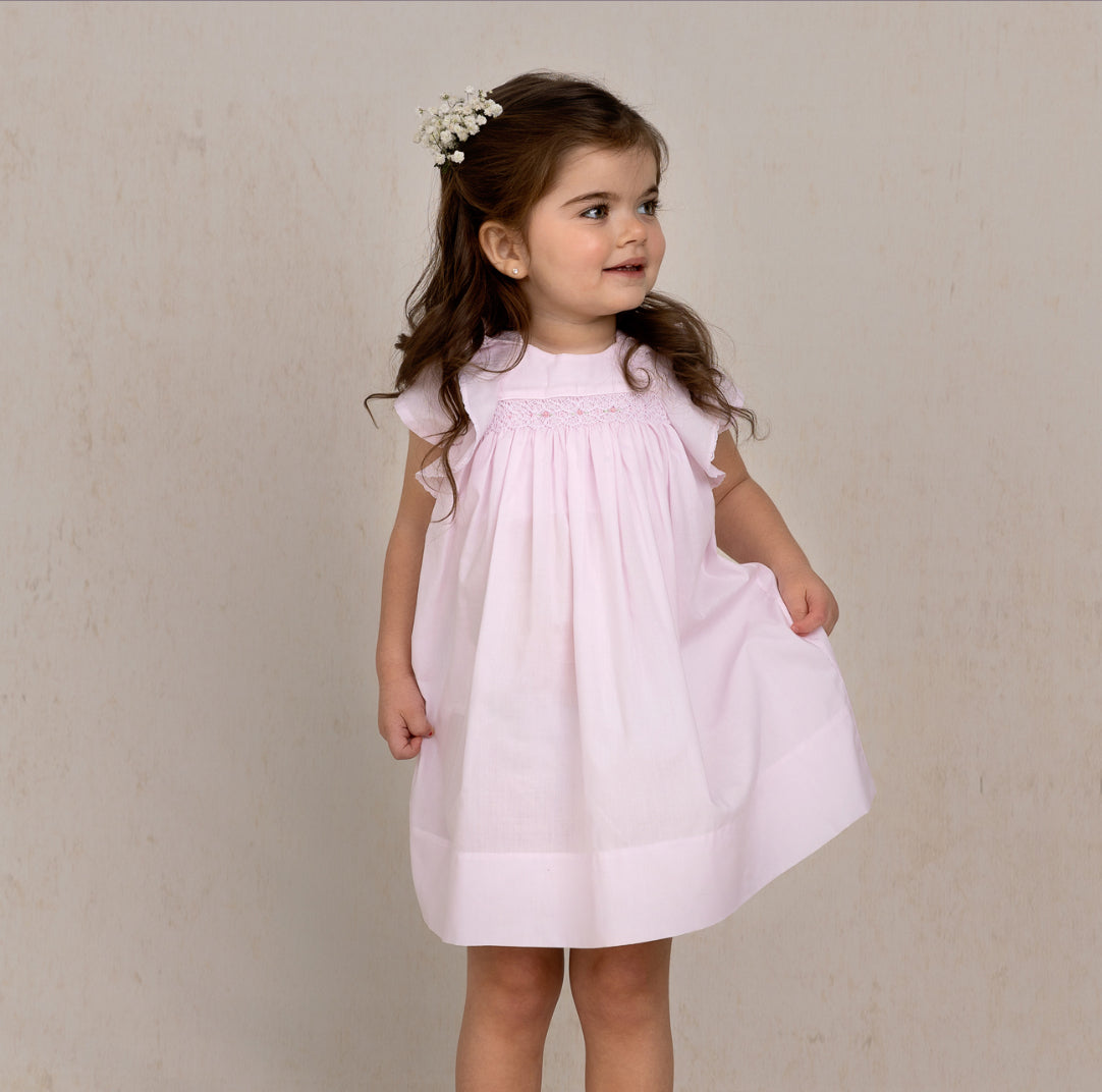 Girls Smocked Ruffle