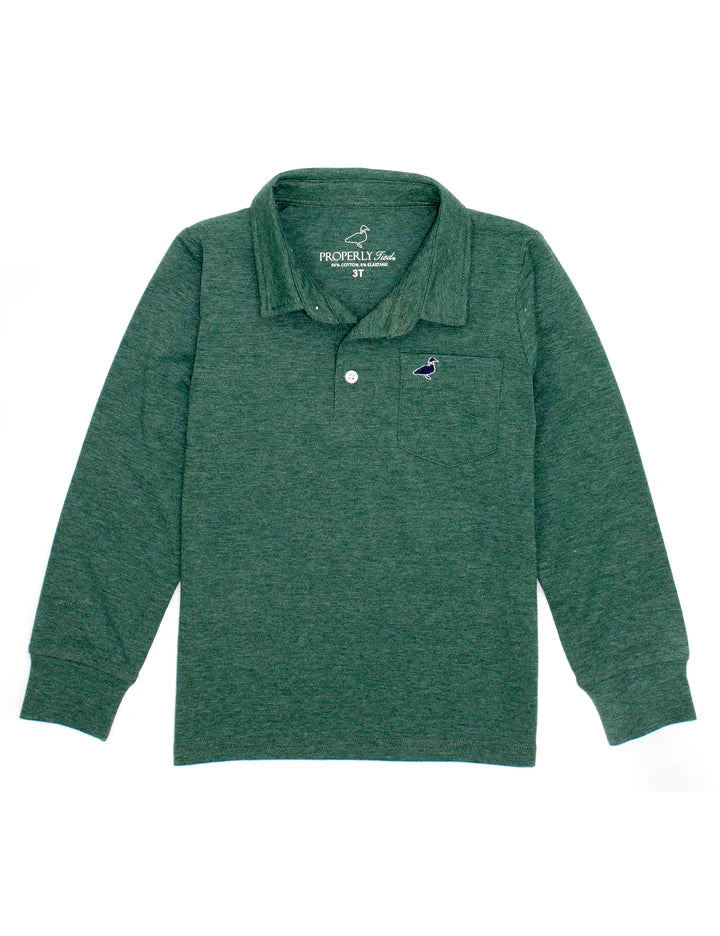Harrison pocket polo hunter green