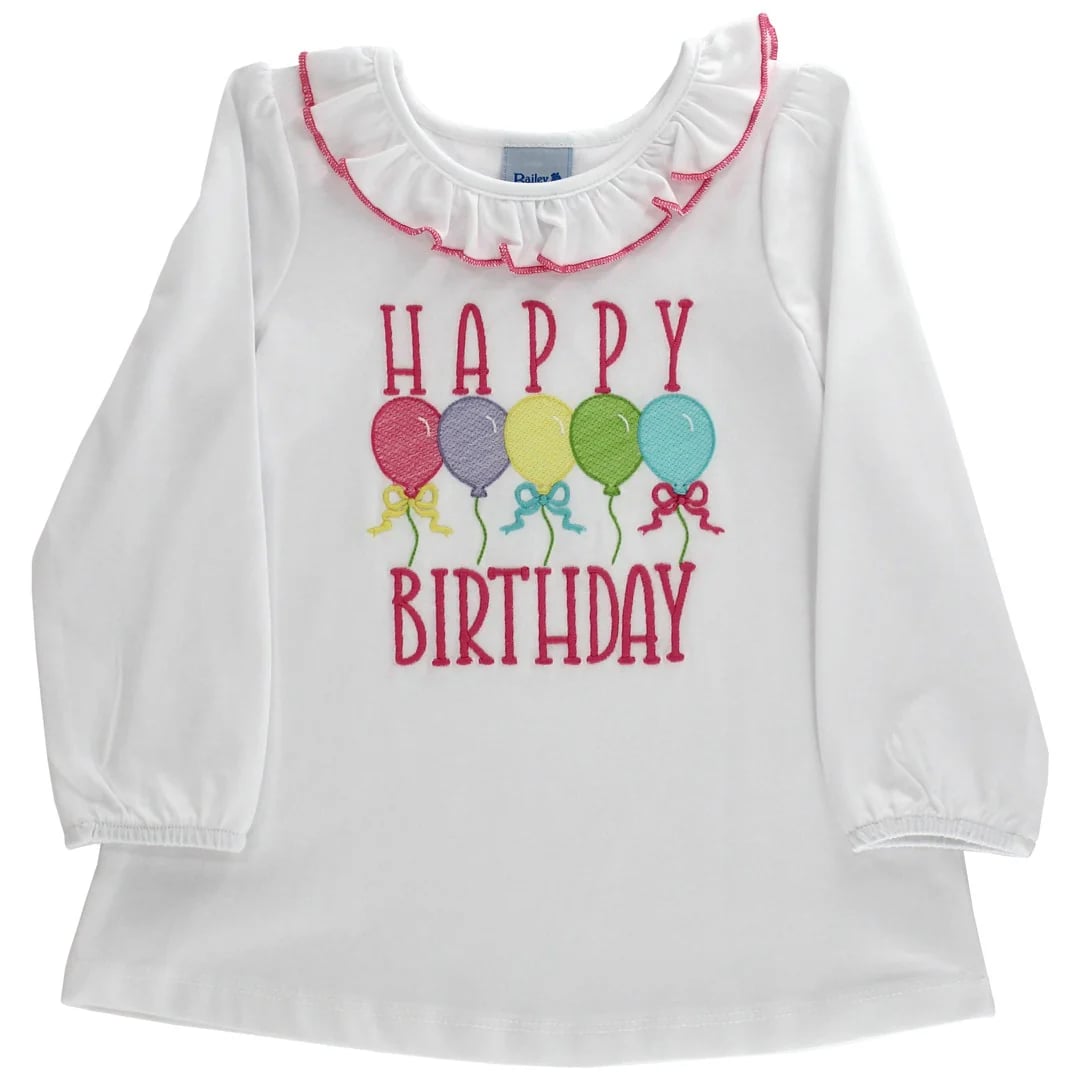 Happy birthday long sleeve girls