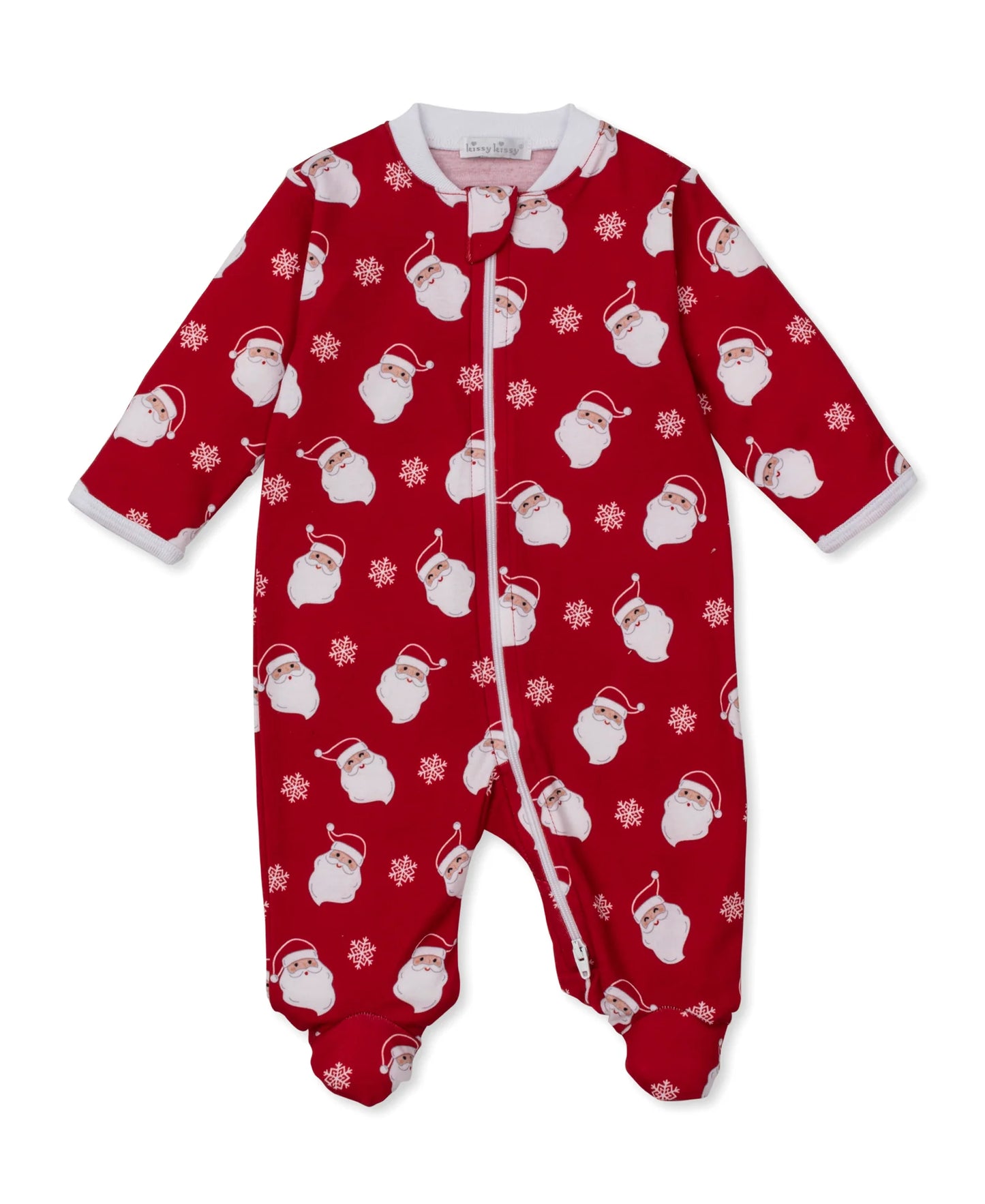 Santa footie zip