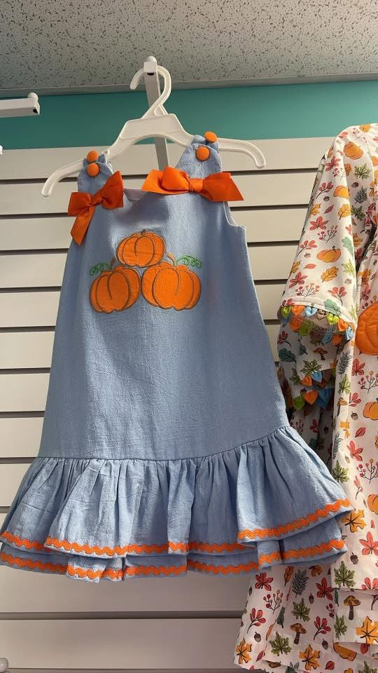Pumpkin trio dress
