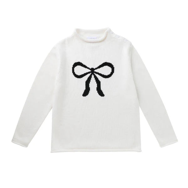 Black bow sweater