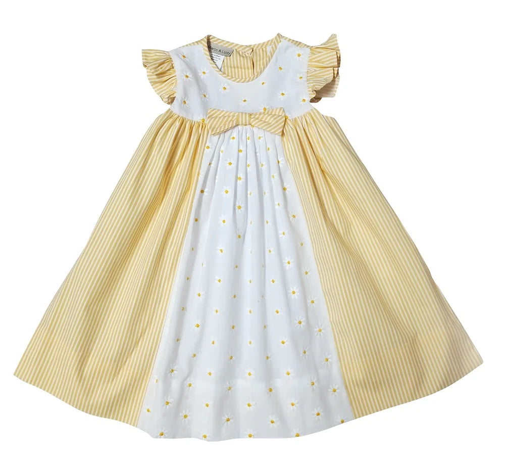 Daisy embroidered float dress