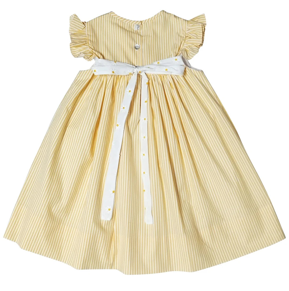 Daisy embroidered float dress