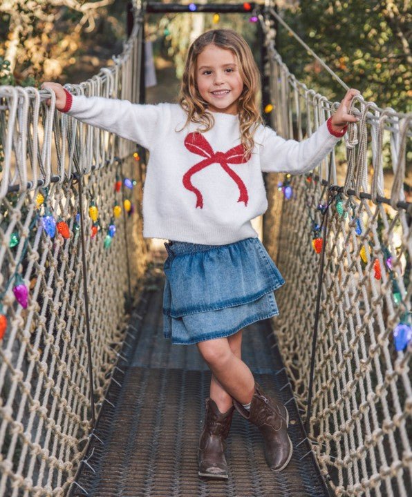 Red bow sweater ONLY