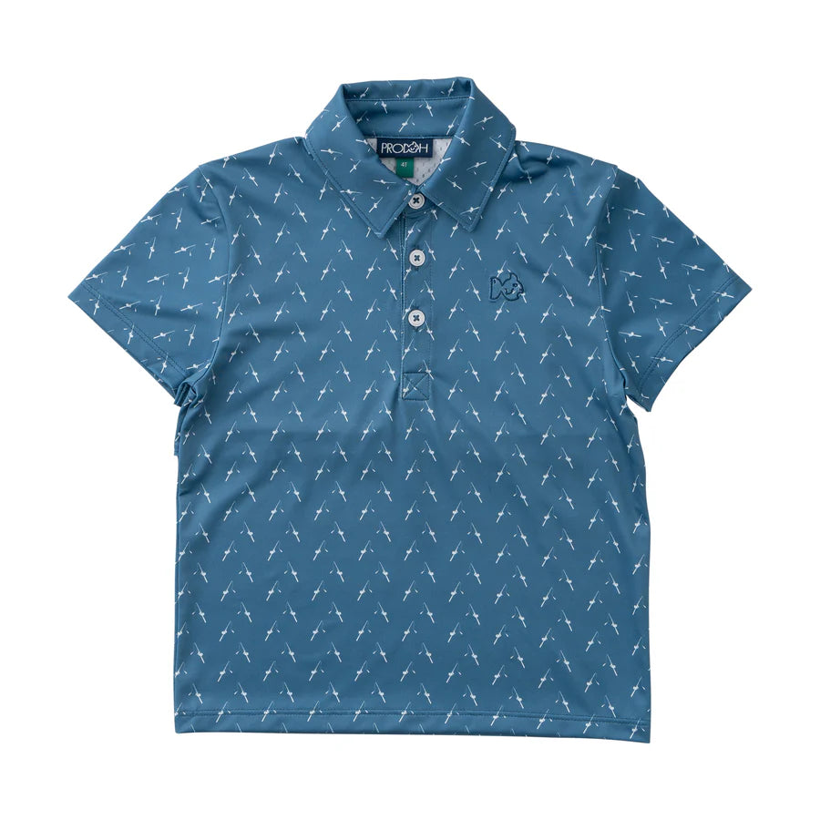 FISHING RODS SHORT SLEEVE POLO PERFORMANCE