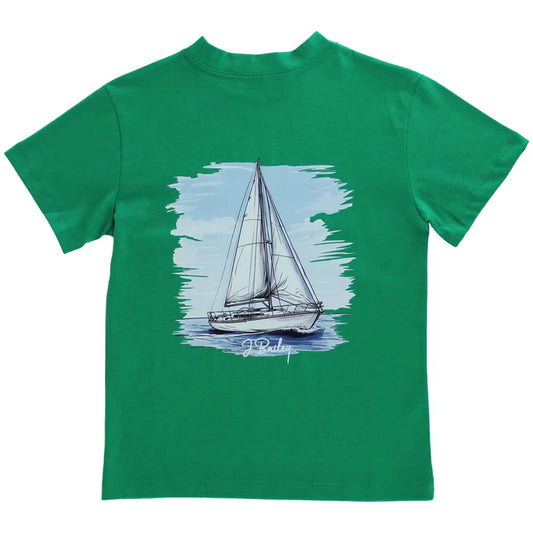 Sailboat Kelly green