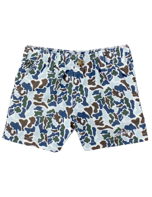 Terra cotta camo shorts
