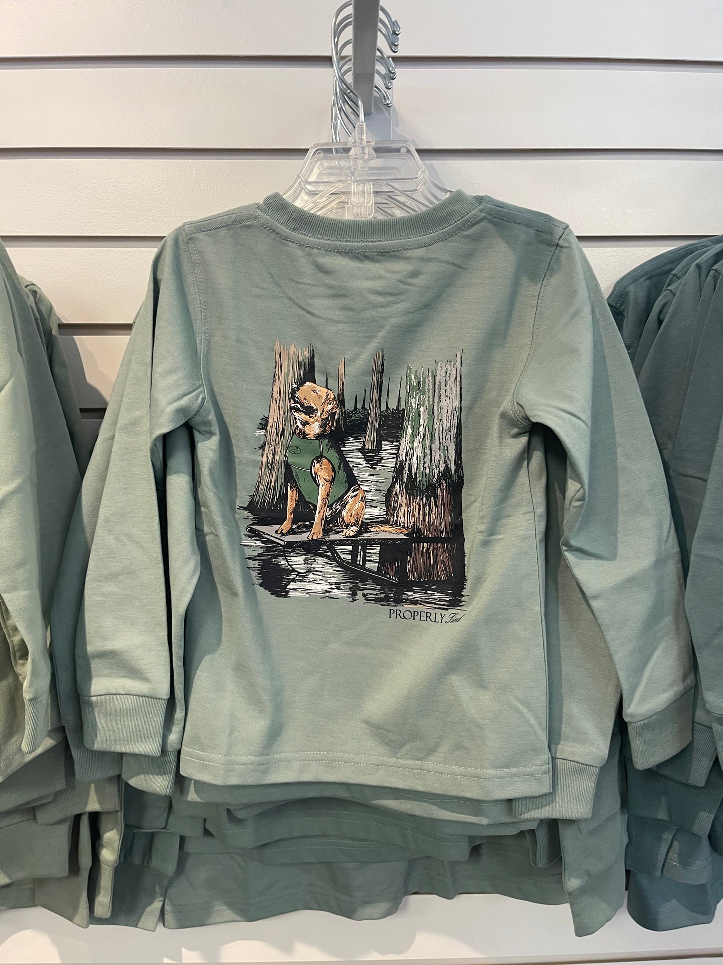 Retriever with vest long sleeve tee