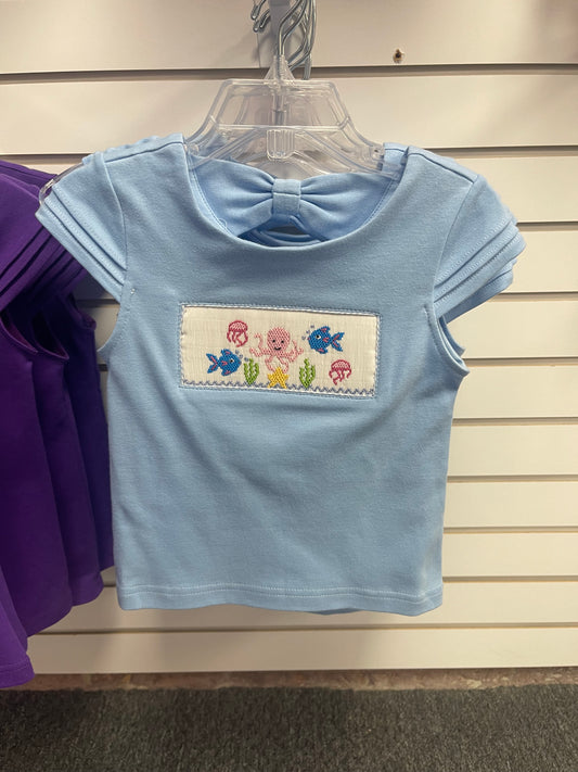Under the sea girls tee
