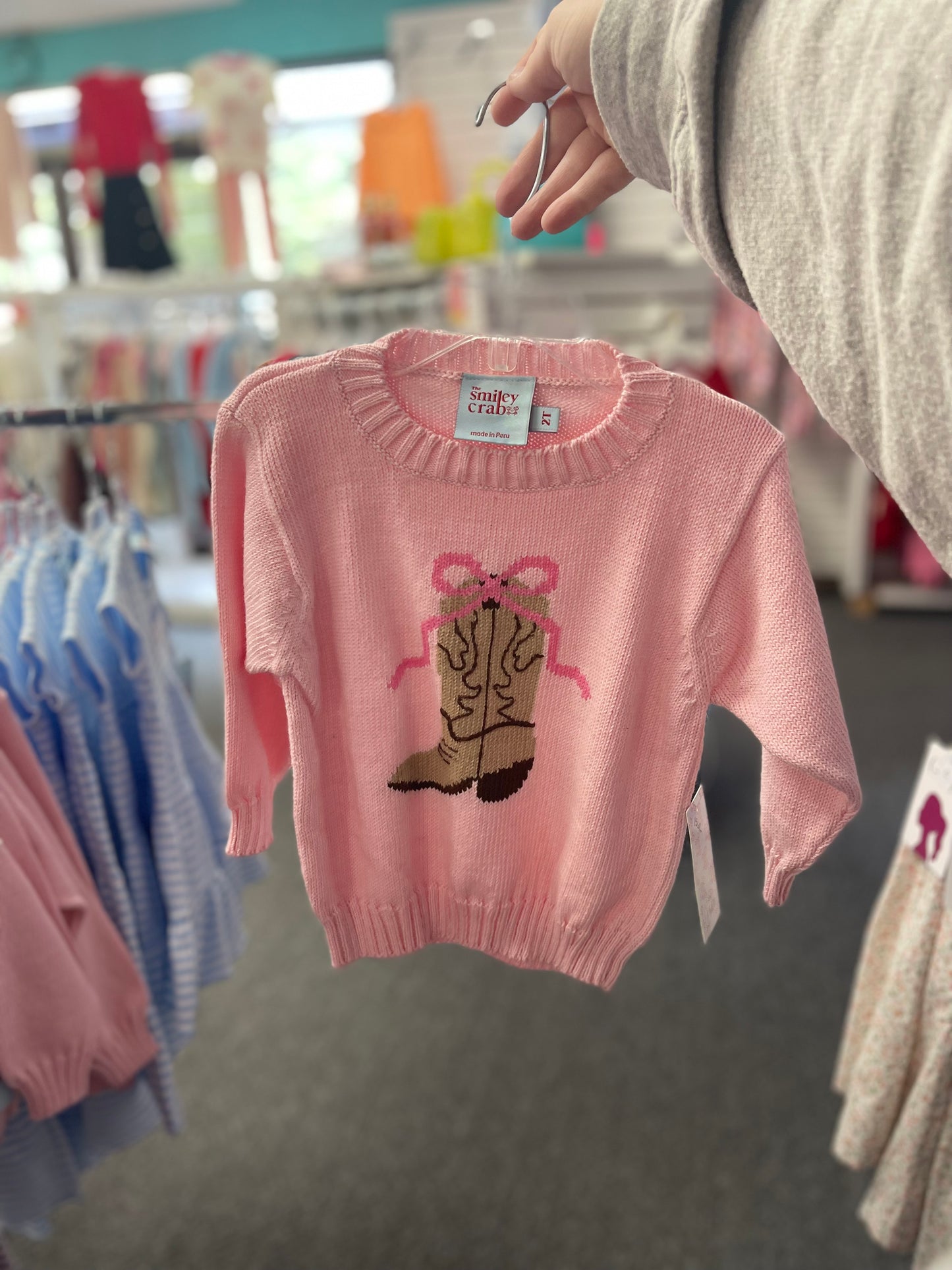 Boots spring sweater