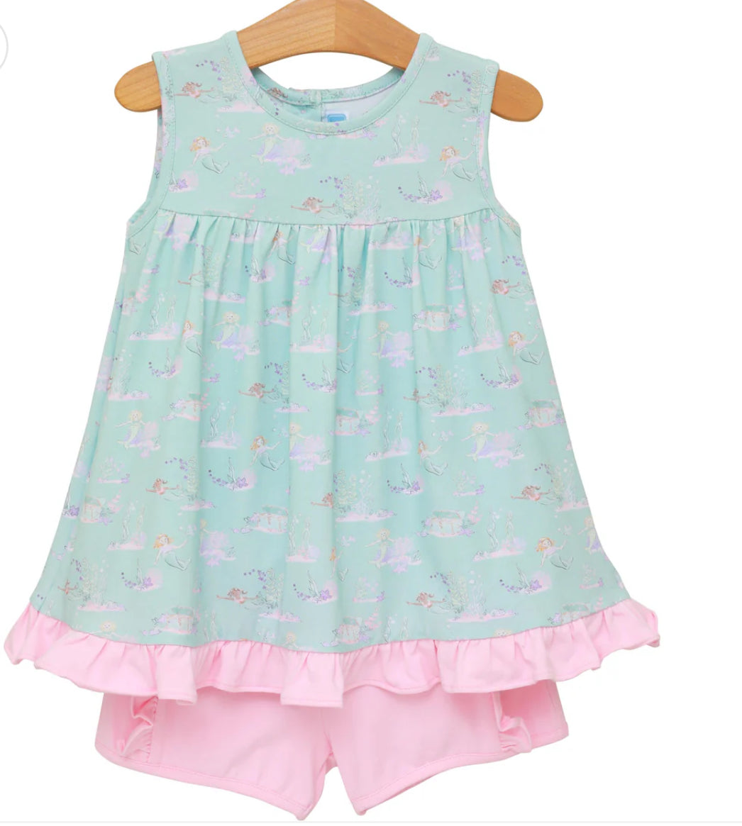 Mermaid tail short set