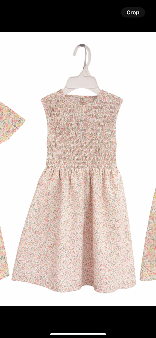 Smocked pastel dress