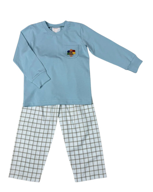 TURKEY TIME BOYS PANTS SET