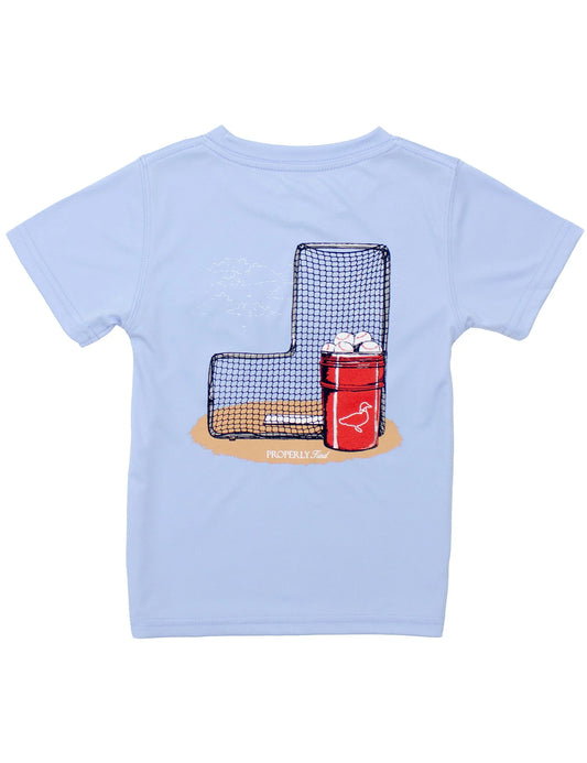 Performance baseball bucket, light blue