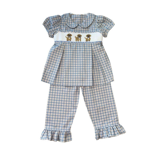 Puppy set smocked