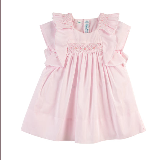 Girls Smocked Ruffle