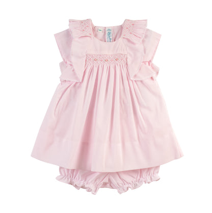 Girls Smocked Ruffle