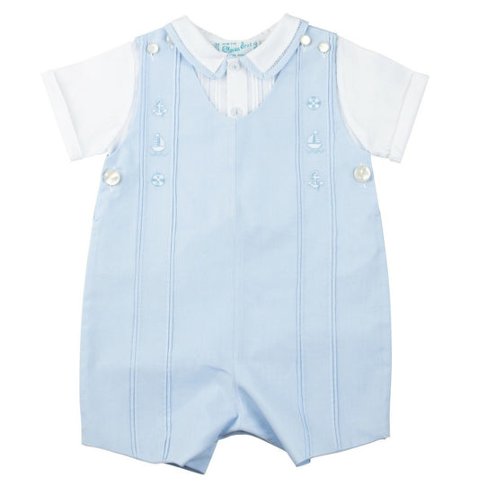 2-Piece Nautical Shortall