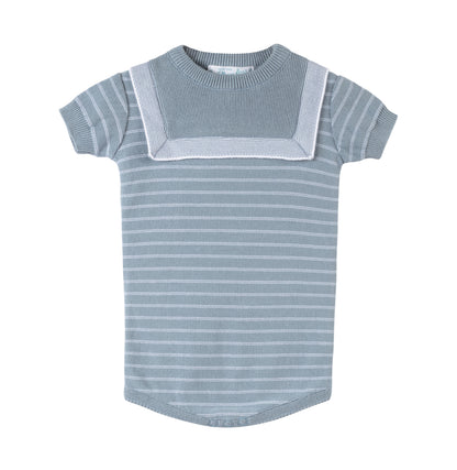 Boys Knit Striped Romper