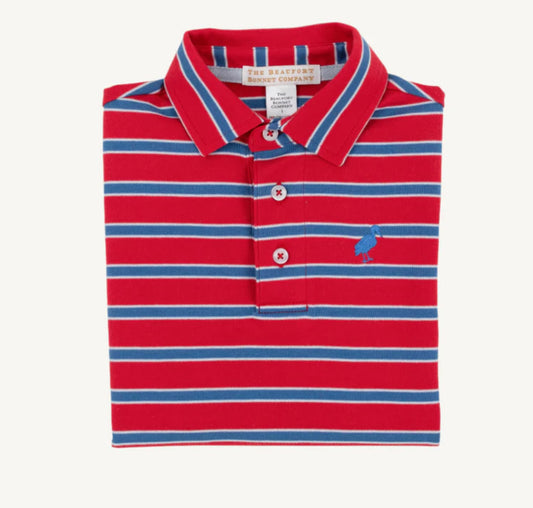 Prim and proper polo Richmond red