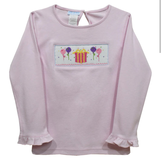 Birthday smocked girls