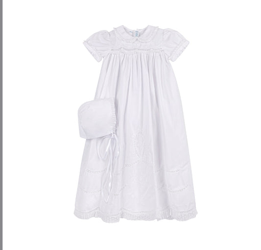 Girls Scalloped Lace Special Occasion Gown Set