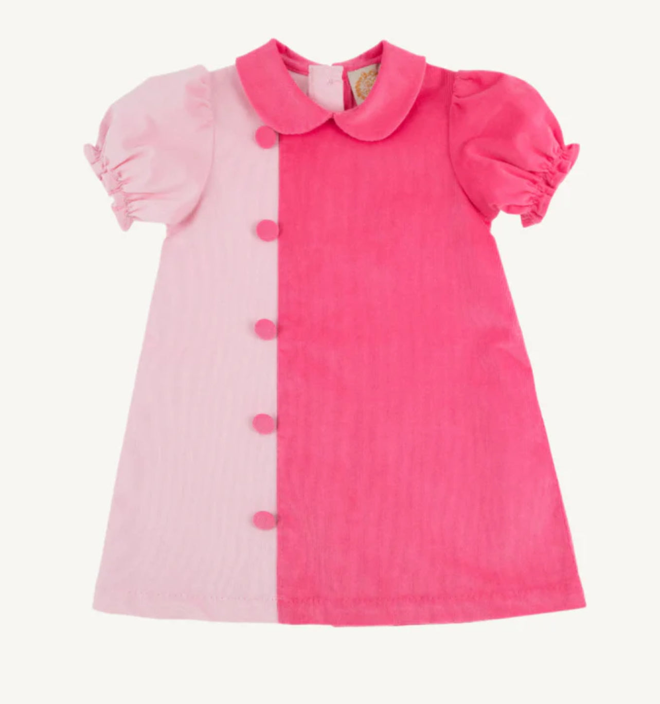 Palm beach pink Romany rose Blaire button dress