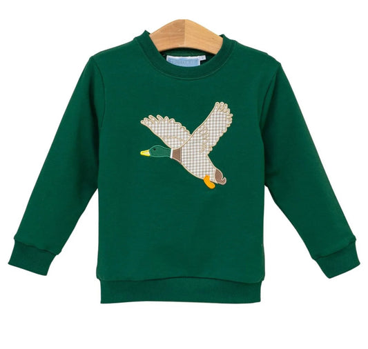 French terry pullover mallard