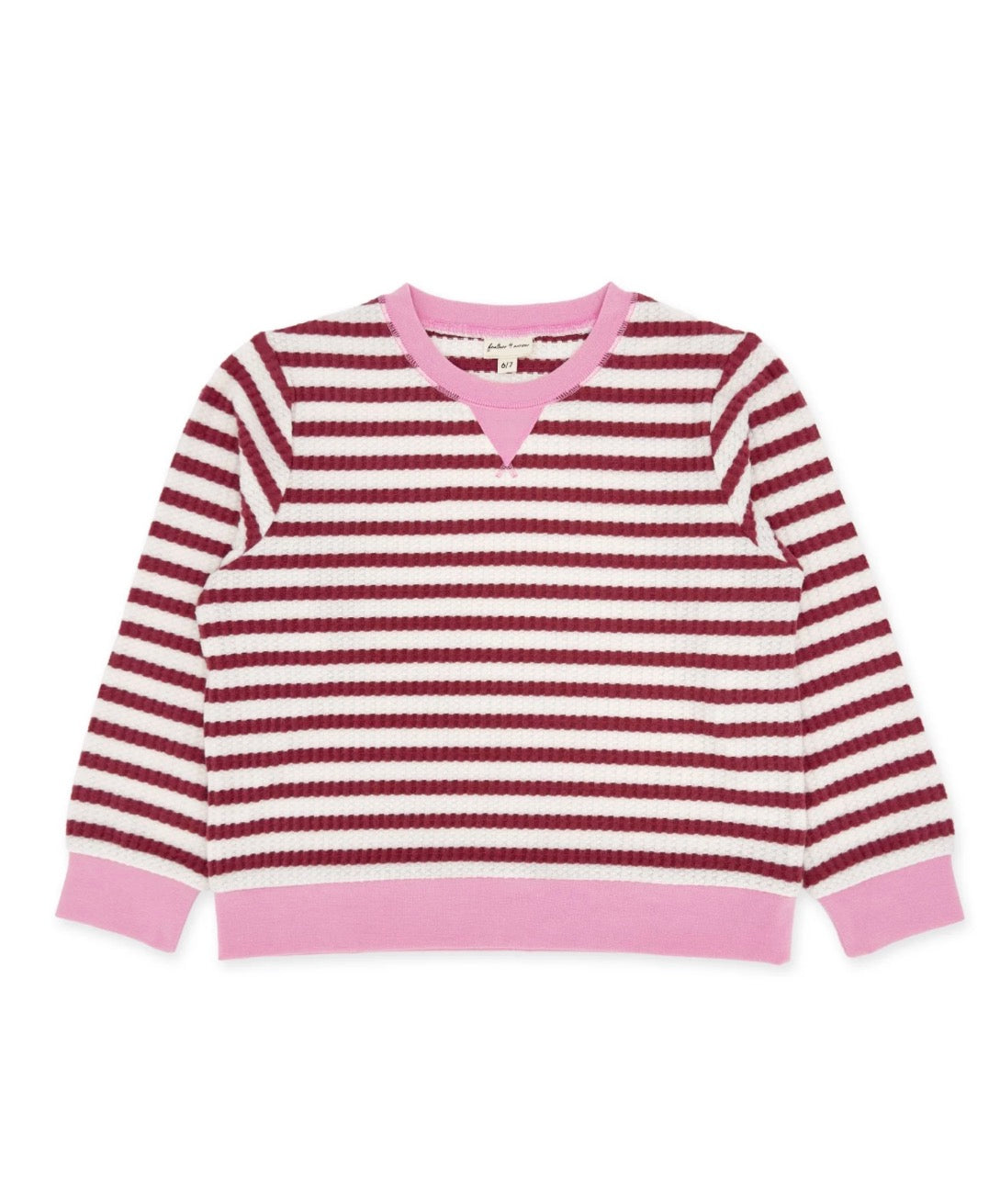 Maroon stripe sweater