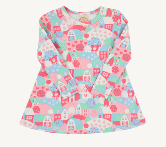 House on the hill long sleeve Polly play dress