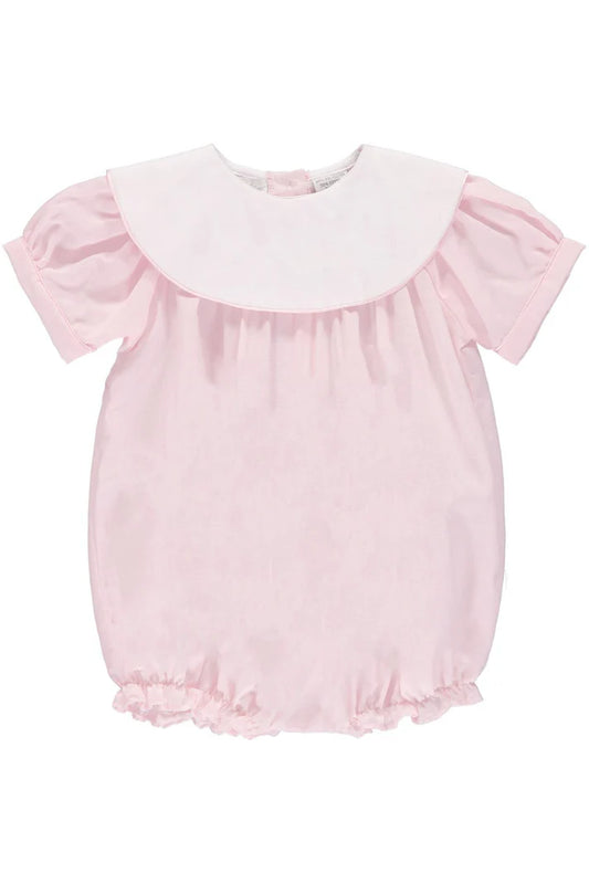 PINK MONOGRAM BABY GIRL BUBBLE ROMPER – CLASSIC COTTON BODYSUIT