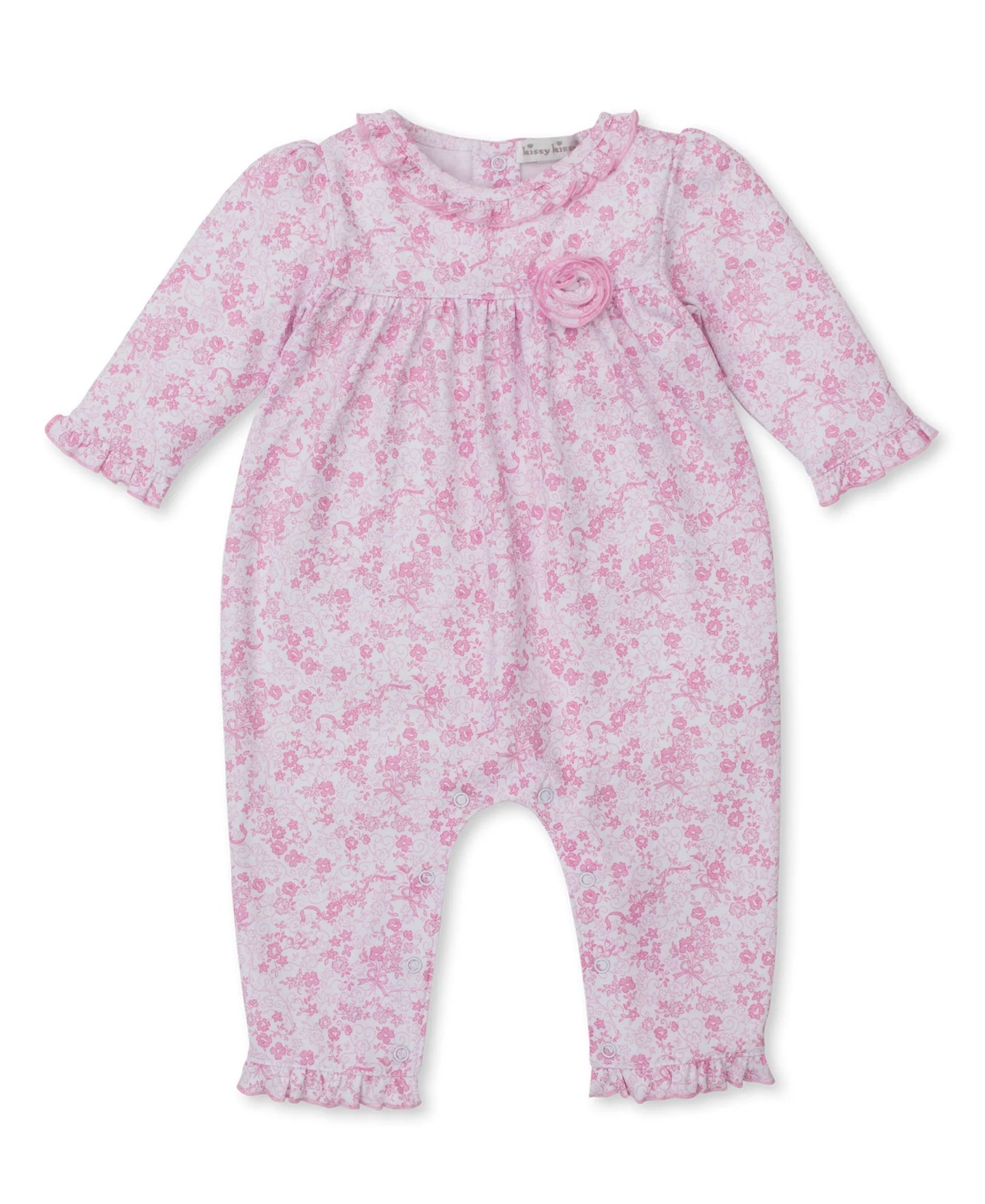 Old English Roses Pink Playsuit