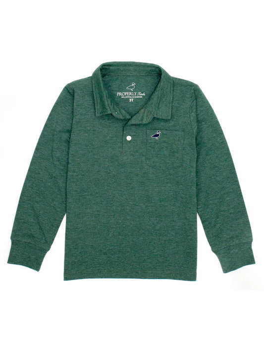 Harrison pocket polo hunter green