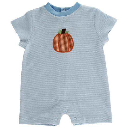 Pumpkin short knit romper