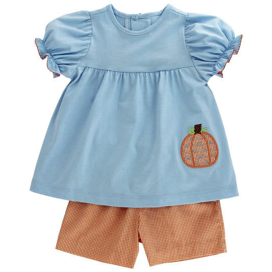 Pumpkin girls short set