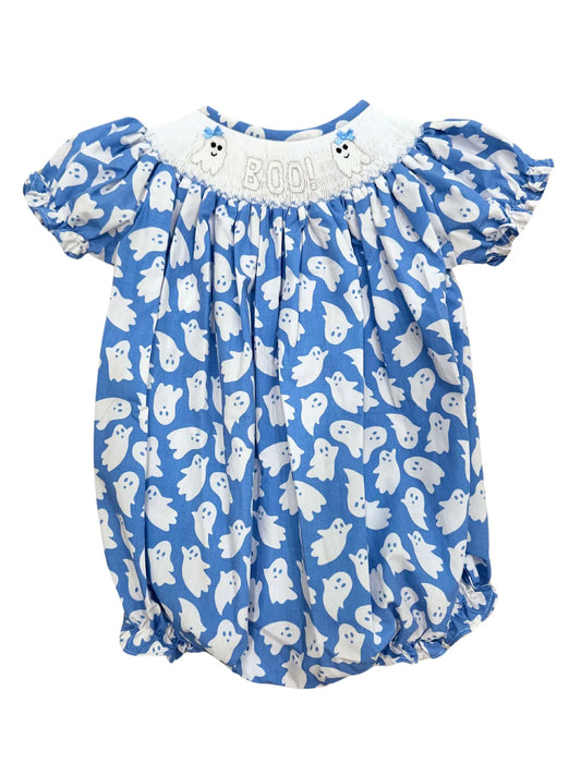Boo smocked bubble