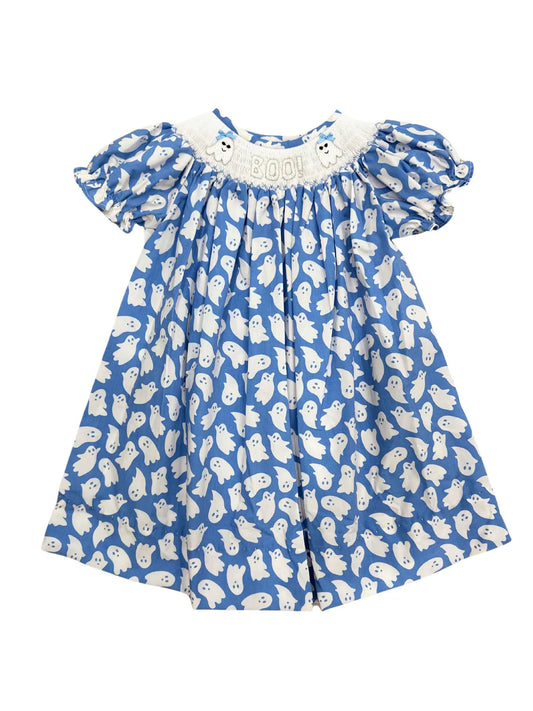 Boo smocked bubble