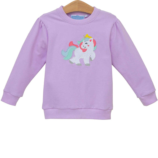 French terry pullover unicorn