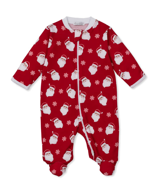 Santa footie zip