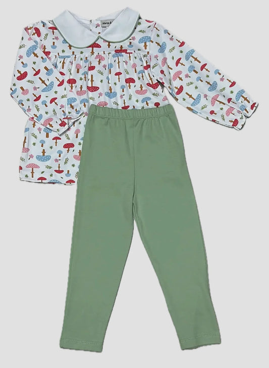 Fall mushrooms pants set