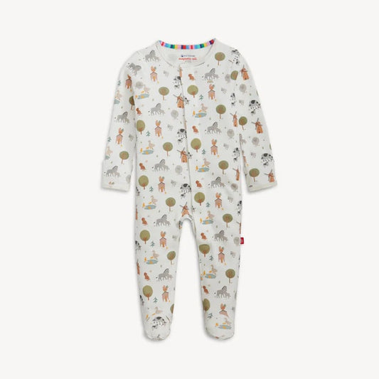 Funny farm cotton footie