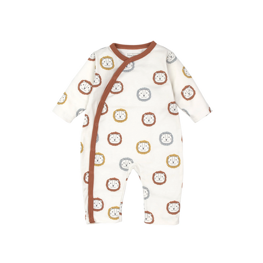 Lion romper side button