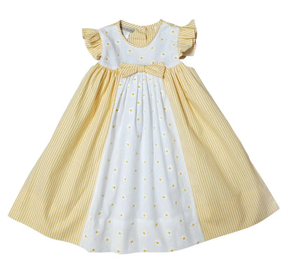 Daisy embroidered float dress